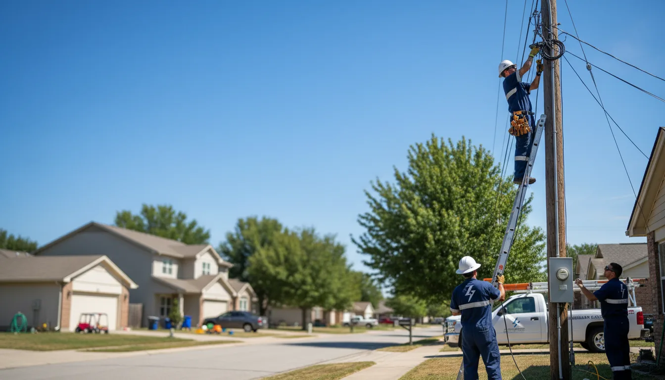 Residential electrician providing installation services in Riverbank, CA